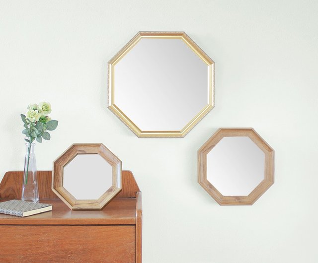 八角鏡Prologue Octagon Stand and Wall Mirror S size - 設計館PALAS