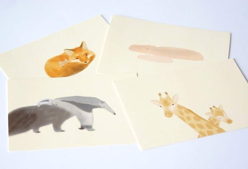 [Horned forest] only in your side I can sleep a set of four - Cards & Postcards - Paper 