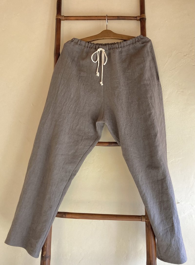 Hemp Easy Pants A - Women's Pants - Cotton & Hemp Gray