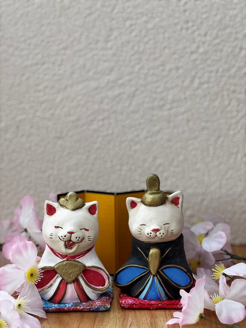 布施貓 | 日本婚禮貓 套裝 - 擺飾/家飾品 - 陶 
