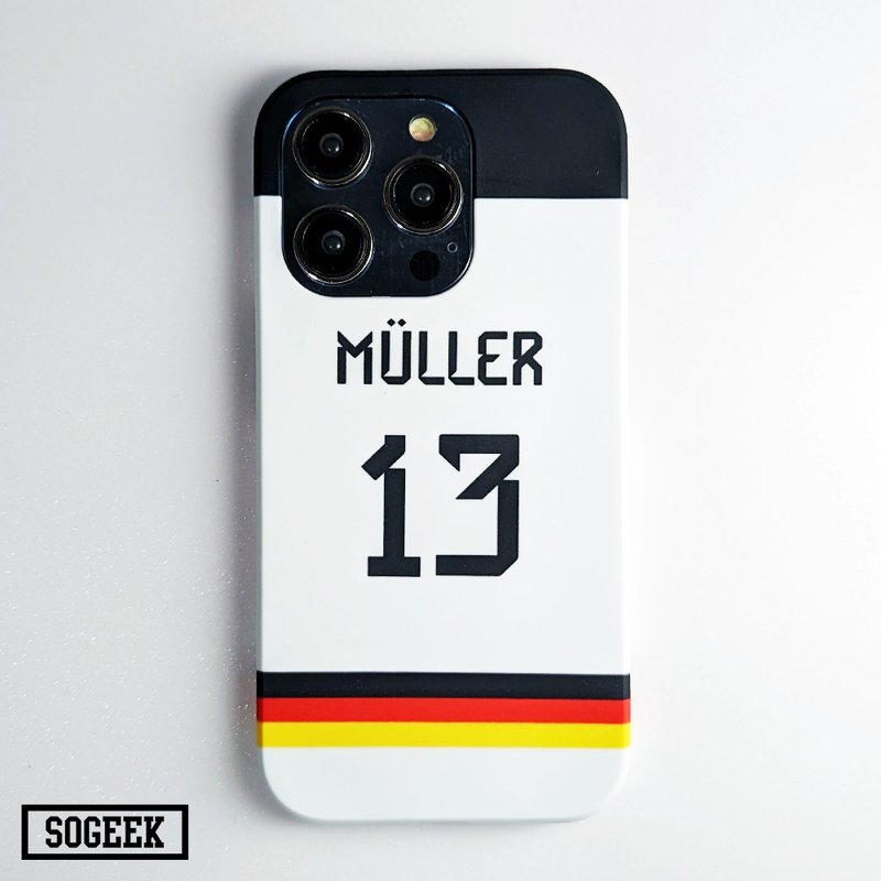 SO GEEK 手機殼設計品牌 THE 2022 WORLD CUP GEEK 德國款 - 手機殼/手機套 - 塑膠 黑色