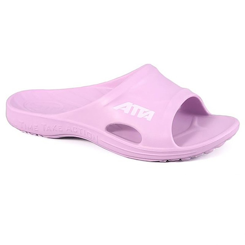 [ATTA] Simple casual slippers with even pressure on the soles of the feet and arches - pink and purple - รองเท้าแตะ - พลาสติก 