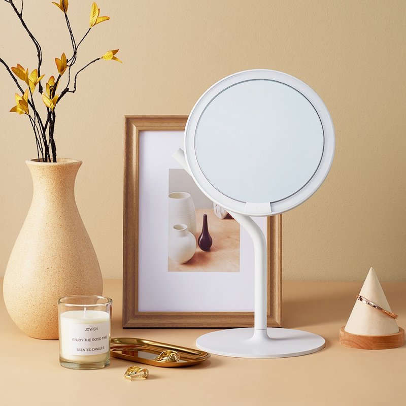 AMIRO Mate S Series LED HD Sunlight Makeup Mirror - Minimalist White Gao Yuanyuan Recommended for Valentine's Day - อุปกรณ์แต่งหน้า/กระจก/หวี - วัสดุอื่นๆ ขาว