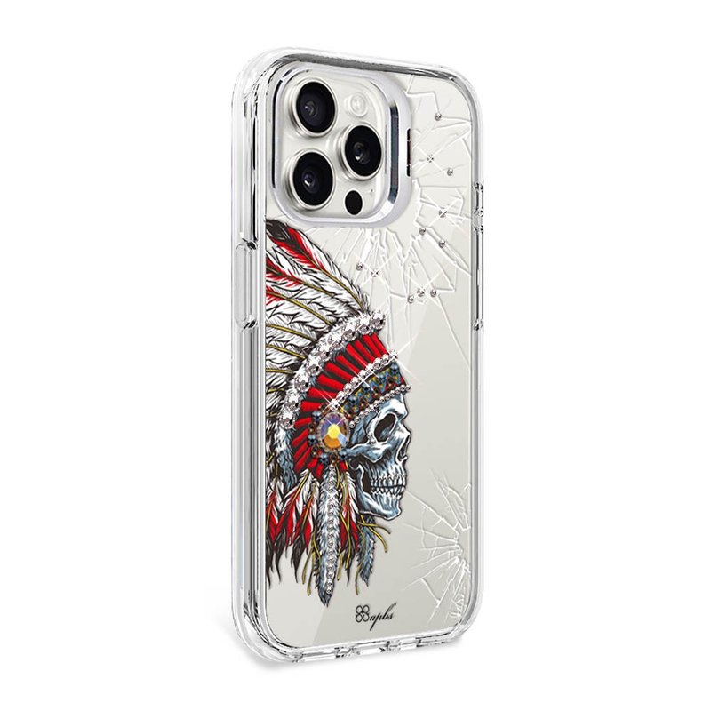 iPhone 全系列 防震雙料隱形立架水晶彩鑽手機殼-酋長 - 手機殼/手機套 - 其他材質 多色