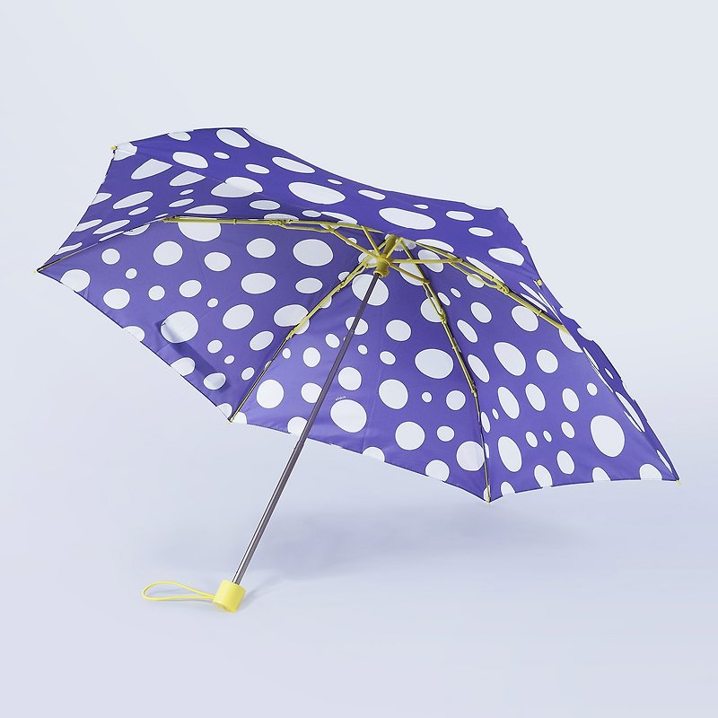 ALL PLASTIC FRAME Ultra Lightweight Umbrella - Polka Dot - Umbrellas & Rain Gear - Waterproof Material Purple