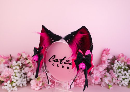 Pink Nurse Cat Ears and Tail Set - Shop Catzo Club Hair Accessories - Pinkoi