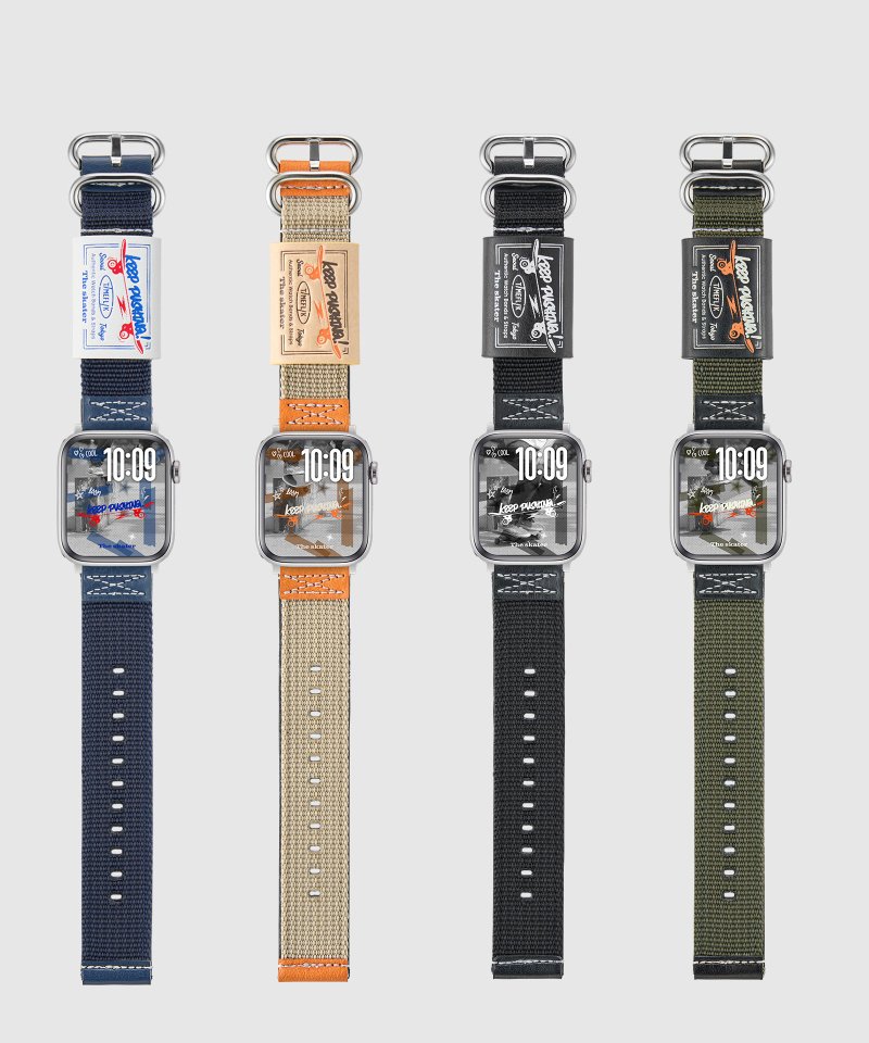 TIMEFLIK 經典款 BE ACTIVE 滑板風格 Apple 智慧錶錶帶 - 錶帶 - 尼龍 