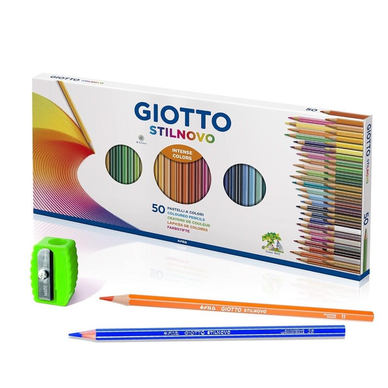 【義大利GIOTTO】 STILNOVO 學用六角彩色鉛筆(50色) - 其他 - 其他材質 