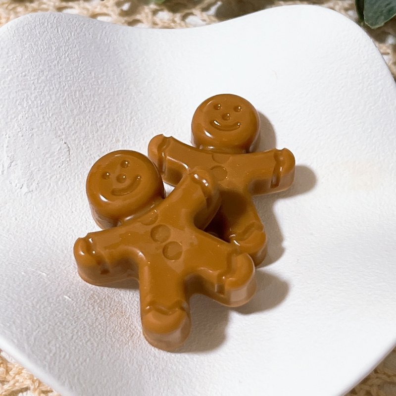 [Gingerbread Man/Wooden Oriental Tone] Natural Wax block fragrance Wax block candlestick Wax block 5 pieces/50g - เทียน/เชิงเทียน - ขี้ผึ้ง 