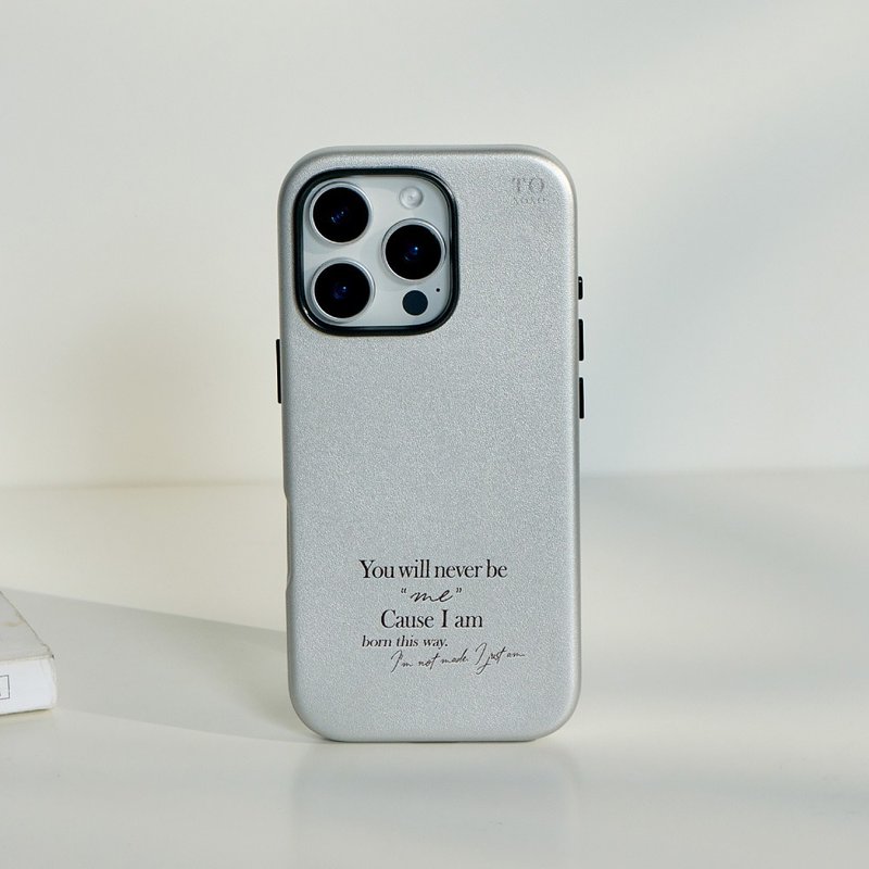 Born This Way全包皮革MagSafe iPhone手機殼 - 手機殼/手機套 - 塑膠 多色