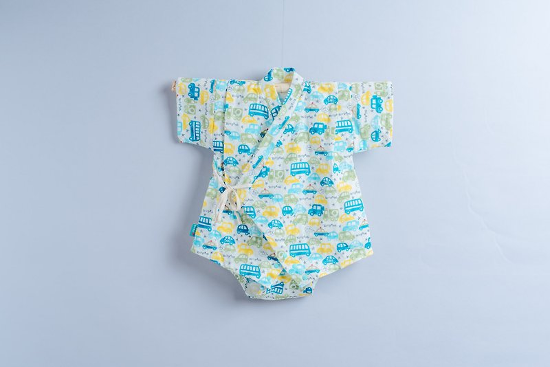 Japanese flat gauze cloth - car nontoxic bathrobes flat baby - Onesies - Cotton & Hemp Green