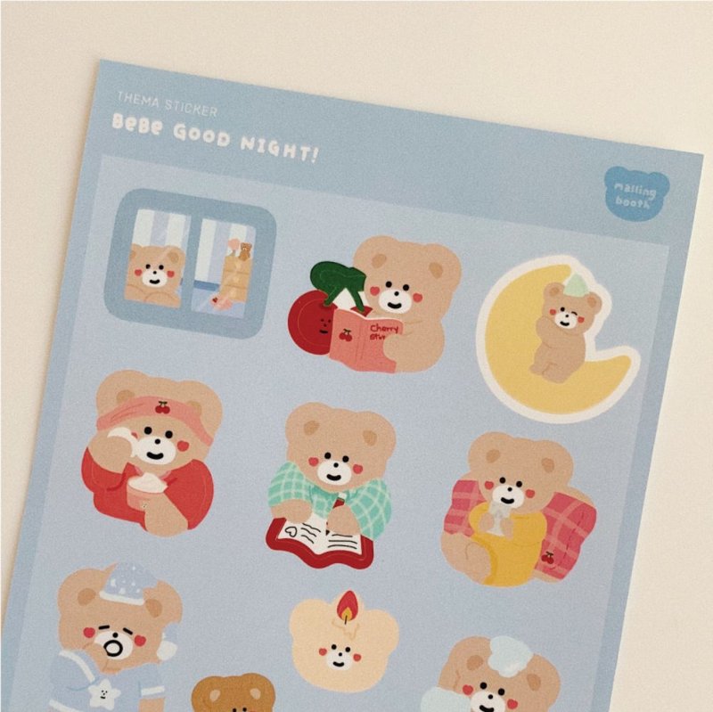 BEBE GOOD NIGHT Styling Sticker - Stickers - Paper 