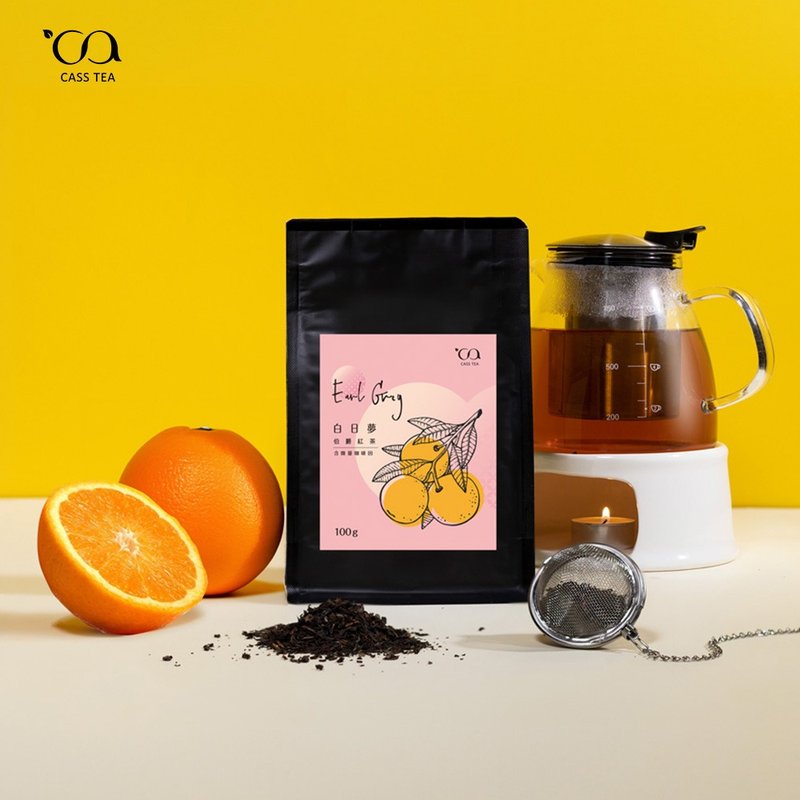 【ユーザーバッグオリジナルリーフティー】CASS TEA ホワイトアールグレイ紅茶 100g - お茶 - その他の素材 ピンク