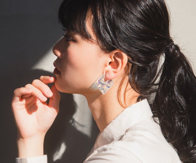 D.U.E Water surface EARRING (PIERCED)
