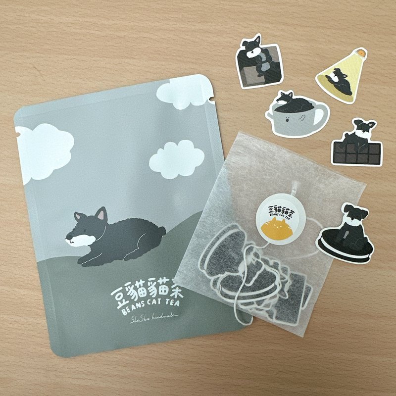 Beanie cats tea bag stickers-Neo - Stickers - Paper 