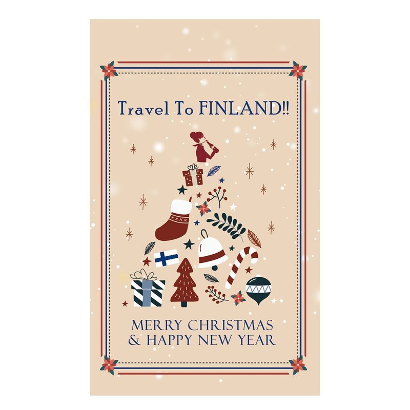 One-hand Christmas card purchase - Cards & Postcards - Paper White