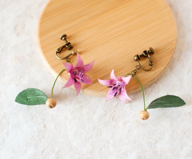 kazuu様 ご確認下さい。イヤリング 本物花 kazuu様 ご確認下さい。イヤリング 本物花