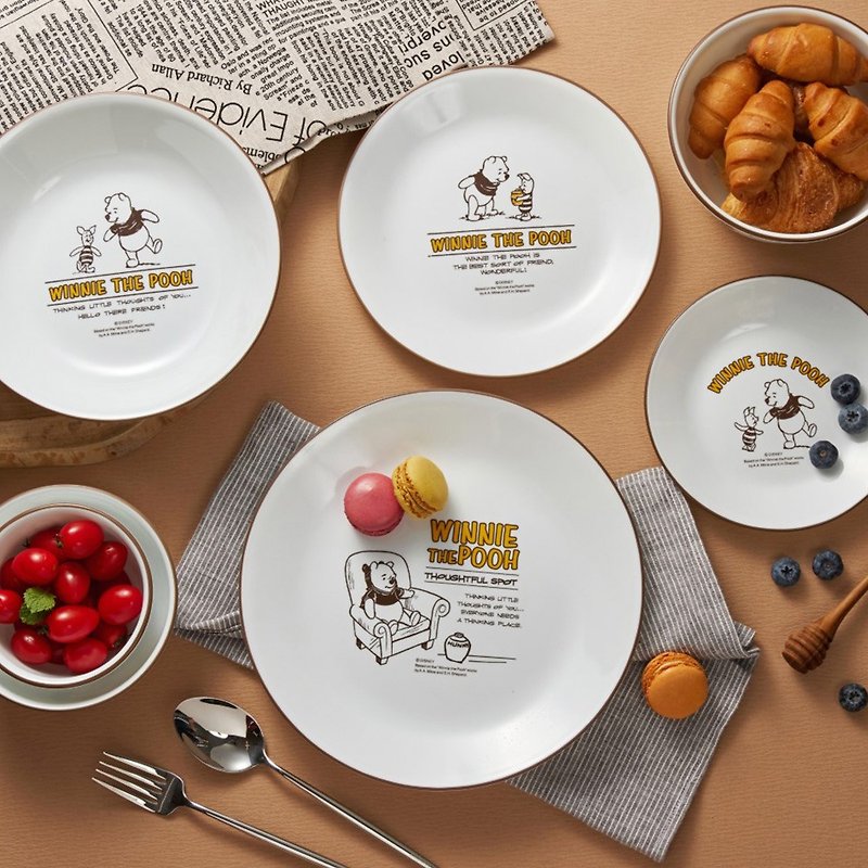 [Corning Tableware] Winnie the Pooh replica series 6-inch deep plate - Plates & Trays - Glass 