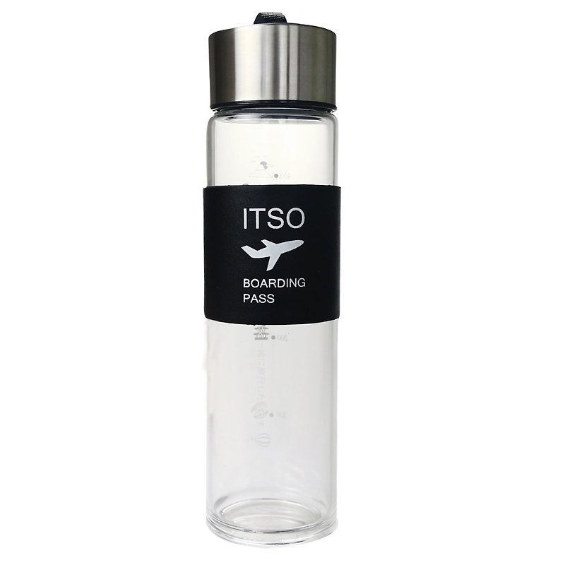 One-hand traveler environmental protection glass carry-on bottle 450ml water bottle as a gift to revitalize five times coupon - กระติกน้ำ - แก้ว 