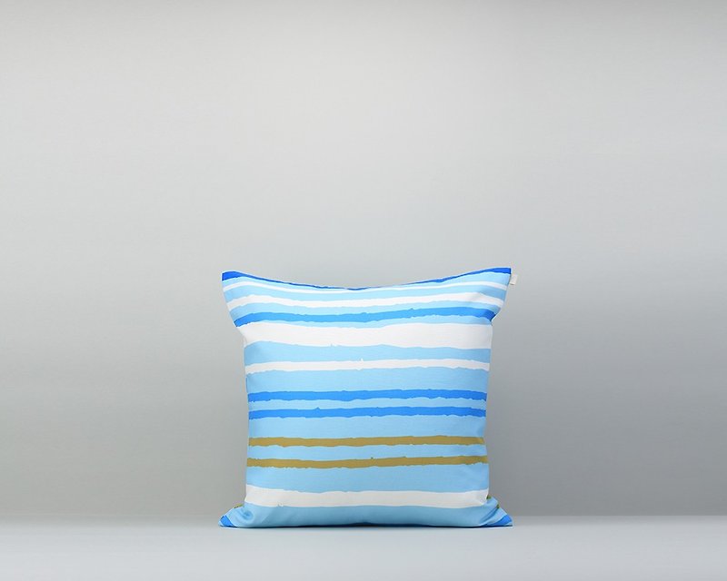 Pillow case / high tide / without pillow - หมอน - ผ้าฝ้าย/ผ้าลินิน สีน้ำเงิน