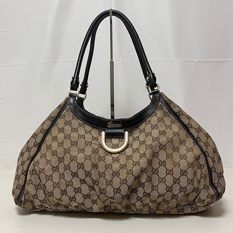 本物 GUCCI グッチ トートバッグ アビー GG キャンバス レザー 189835 中古 - 手提包/手提袋 - 其他材質 