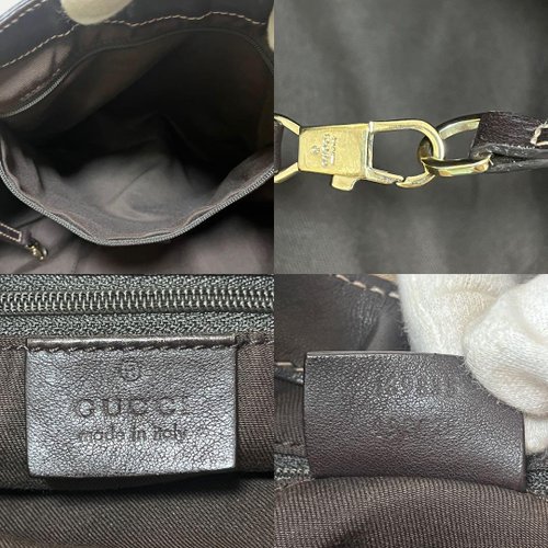 GUCCI グッチ トートバッグ アビー GG キャンバス レザー 189835 本物 GUCCI グッチ トートバッグ アビー GG キャンバス レザー