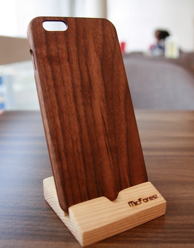 Micro forest. IPhone 6s Plus. Pure wood wooden phone shell. Walnut - เคส/ซองมือถือ - ไม้ สีนำ้ตาล