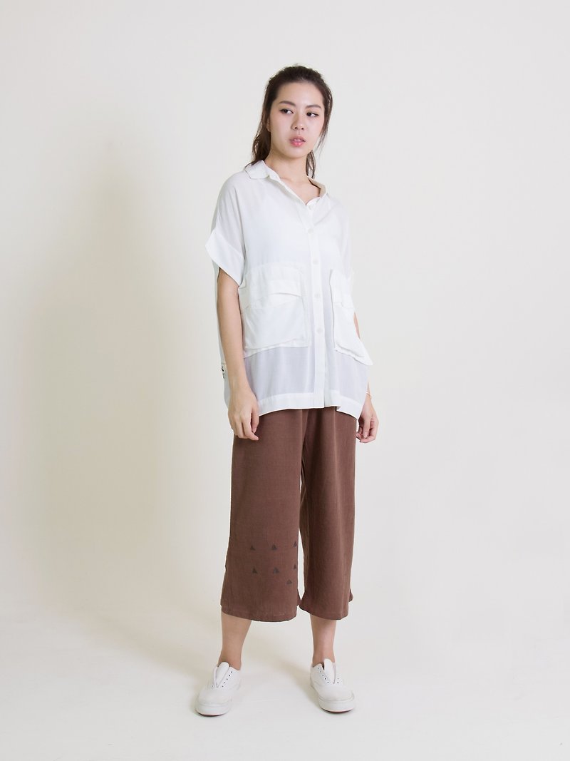 Pocket shirt - Women's Shirts - Cotton & Hemp White