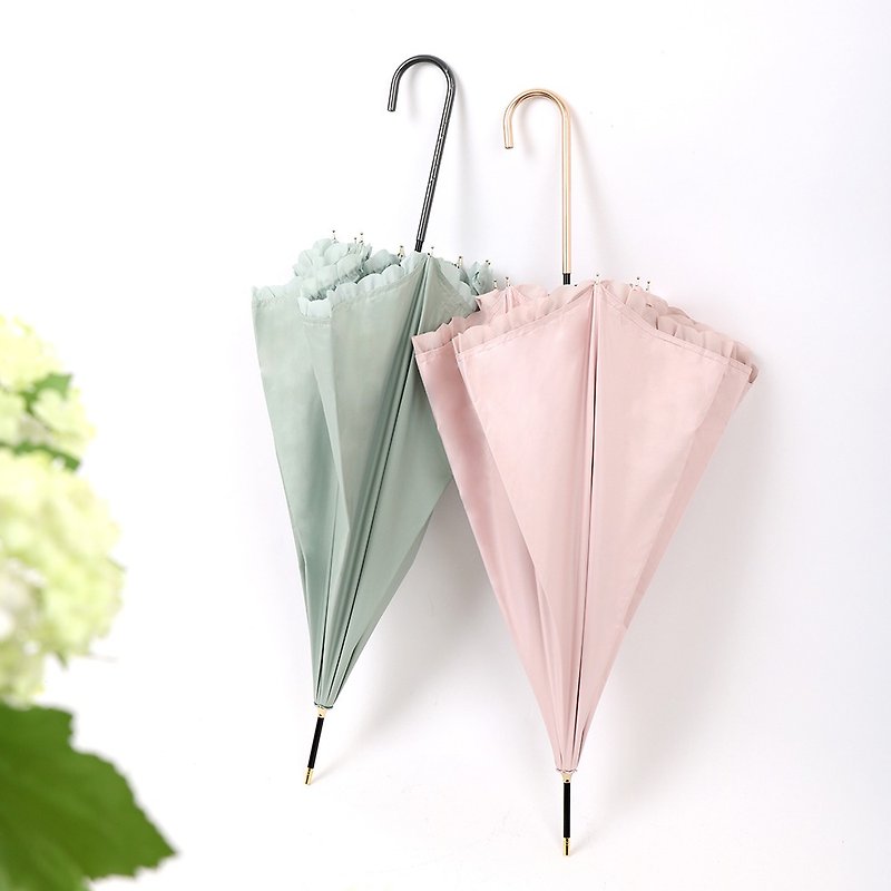 Japanese bow lotus leaf lace umbrella - Umbrellas & Rain Gear - Other Materials Multicolor