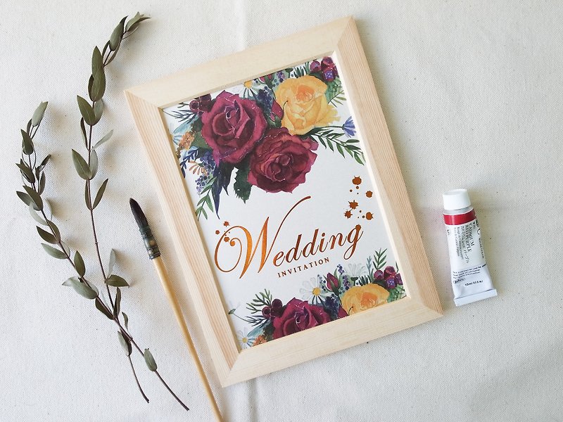Exclusive order - ✴ wedding invitation card design ✴ - การ์ด/โปสการ์ด - กระดาษ 