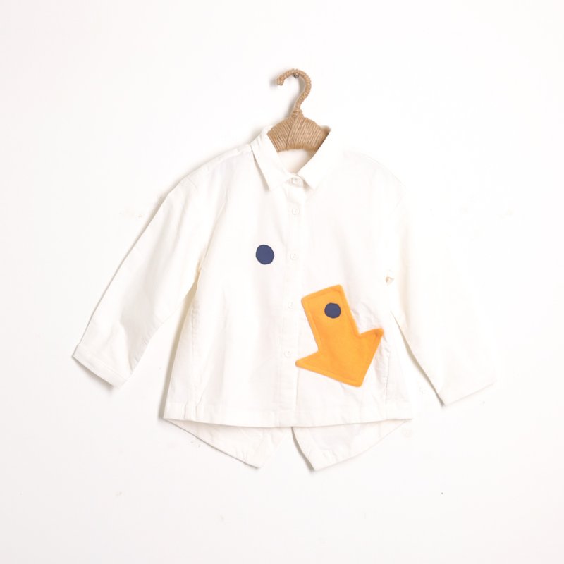 BIR Children's Clothing | Fashionable Contrast Color Shirts - Tops & T-Shirts - Cotton & Hemp White