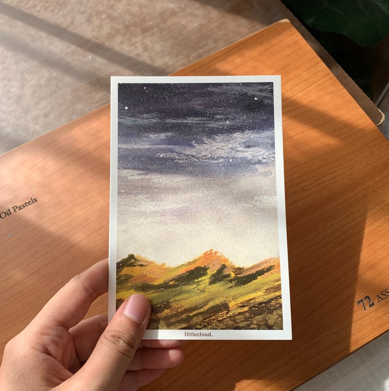 Postcard - Little Mountain Stars - 卡片/明信片 - 紙 黑色