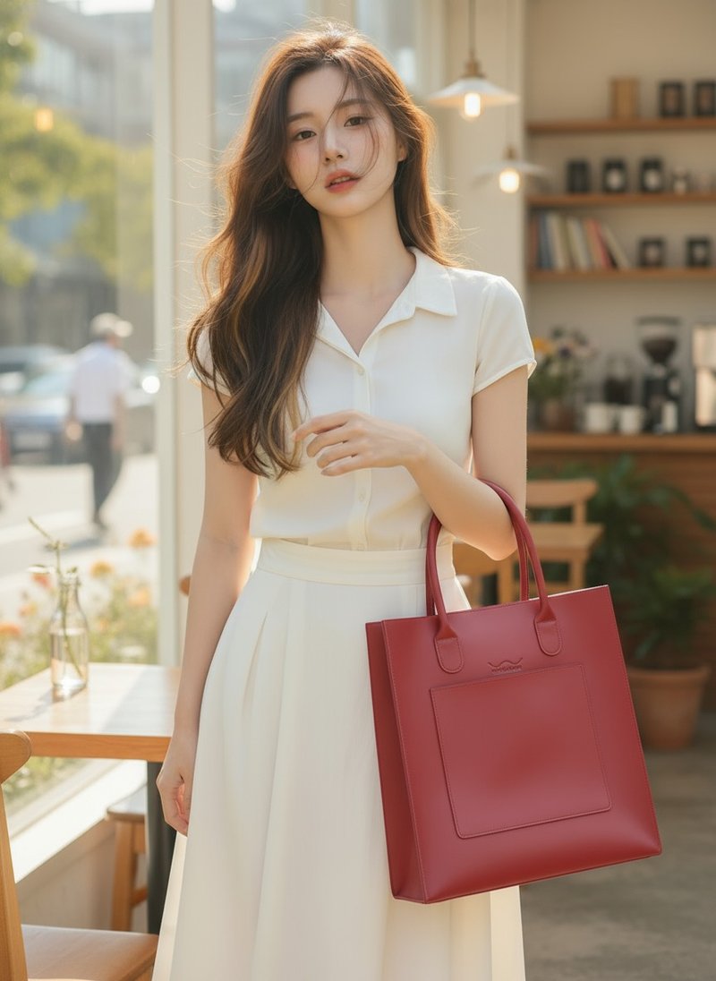 WARALEE's DAY | 大型包 - 紅色的 - 手袋/手提包 - 人造皮革 紅色