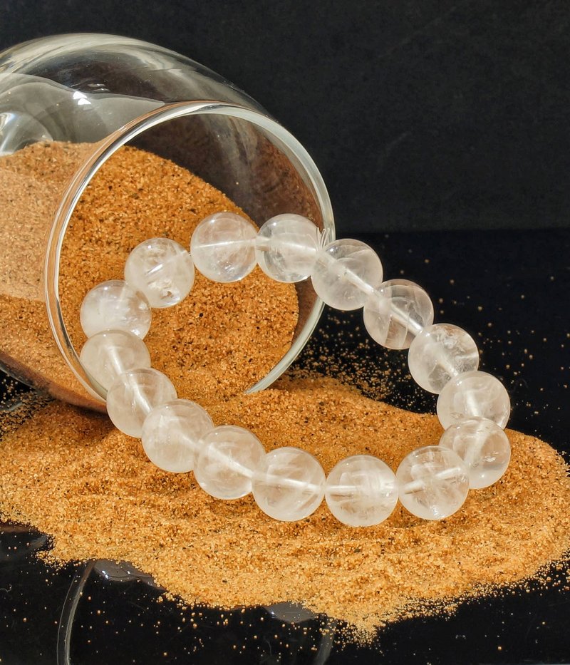 白幽靈 12.8mm 水晶手鍊 ( HKA9212 ) - 手鍊/手環 - 水晶 