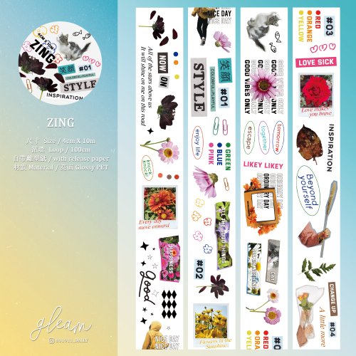 Zing PETテープ - ショップ 801911daily マスキングテープ・PET
