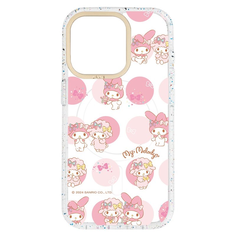 Piano Fantasy Translucent Frame iPhone 16 15 14 13 Pro Max Sanrio - เคส/ซองมือถือ - วัสดุอีโค หลากหลายสี