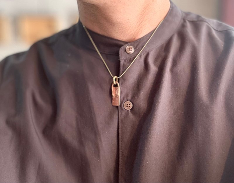 ネックレス「copper and brass」 amulet - 項鍊 - 其他金屬 粉紅色