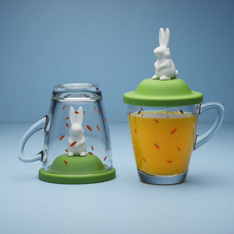 QUALY Bonnie Rabbit-Mug - Cups - Glass Multicolor