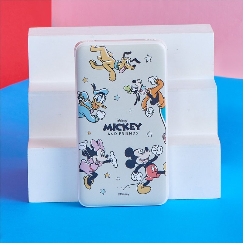Disney經典-角色繞圈圈雙線快充10000mAh行動電源 - 行動電源/充電線 - 塑膠 多色