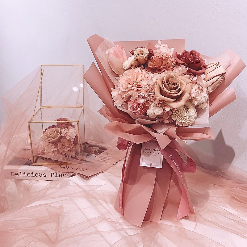 Mother's Day Special - Forever Memories - Dried Flowers & Bouquets - Plants & Flowers Pink