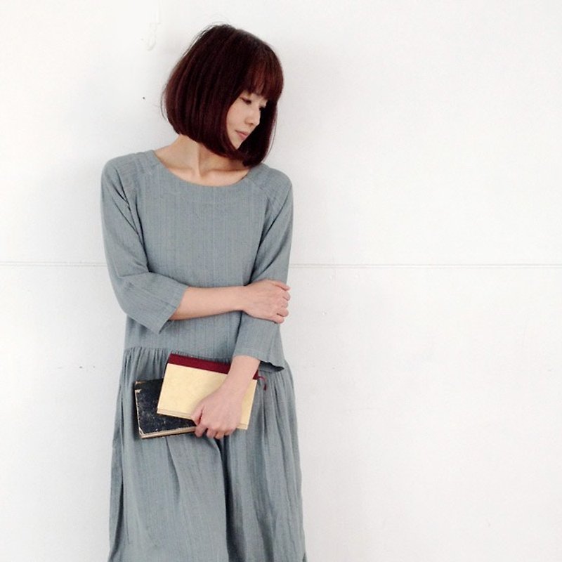 ２０１６ｓｓ【armoire*】七分袖亞麻材質洋裝 [rm-06] - 洋裝/連身裙 - 棉．麻 