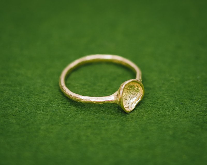 18k Gold ring - Simple ring - 18ct ring - gift for her - ethical gold - แหวนทั่วไป - เครื่องประดับ สีทอง