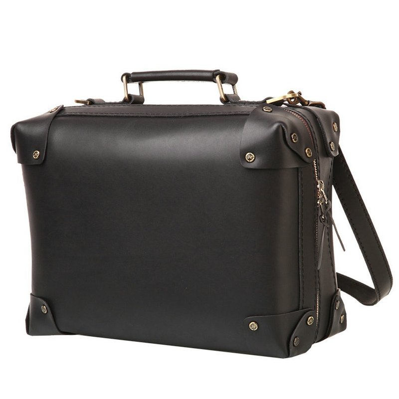 JIMMY RACING 縱橫風雲手提斜背隨行包-黑色 03296050 - 手袋/手提包 - 真皮 黑色