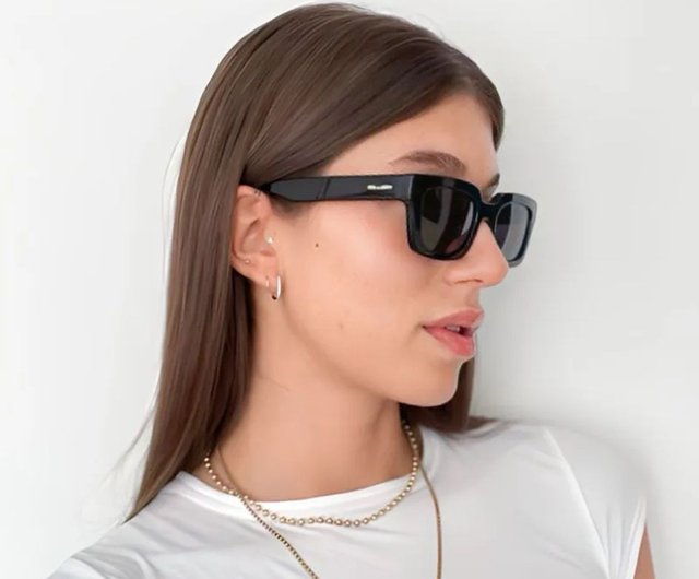 MELLER ブラック サングラス スクエア MELLER | ALIKA Classic Undefeated Wide Frame Square