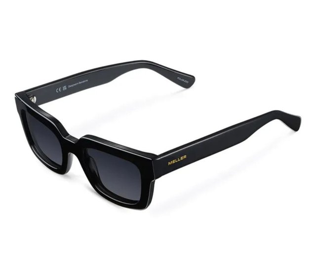 MELLER ブラック サングラス スクエア MELLER | ALIKA Classic Undefeated Wide Frame Square