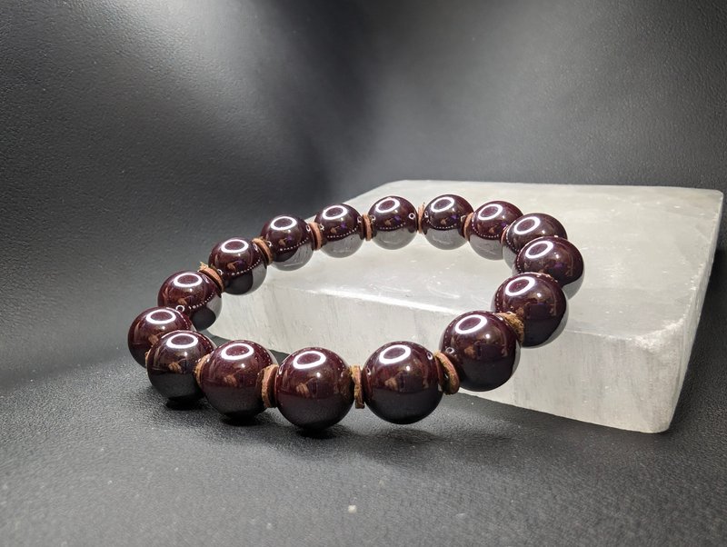 [Customized products] Raw ore cinnabar cinnabar cinnabar content 99% 6-12mm - Bracelets - Crystal Red