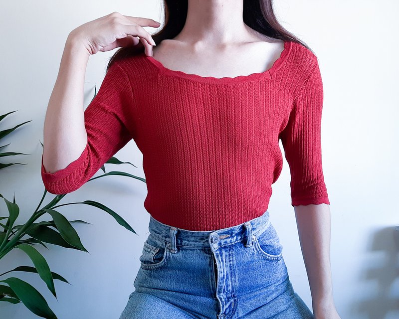 JILL STUART 針織品方領休閒針織襯衫尺寸 FR 尺寸 S - M - 女毛衣/針織衫 - 聚酯纖維 粉紅色