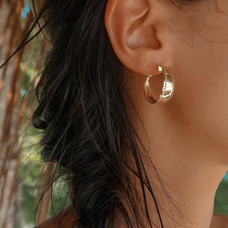 JANE'S JUNGLE EARRINGS - Earrings & Clip-ons - Sterling Silver Gold