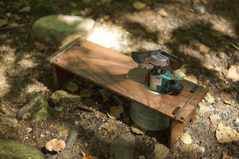 compact table - Camping Gear & Picnic Sets - Wood Brown