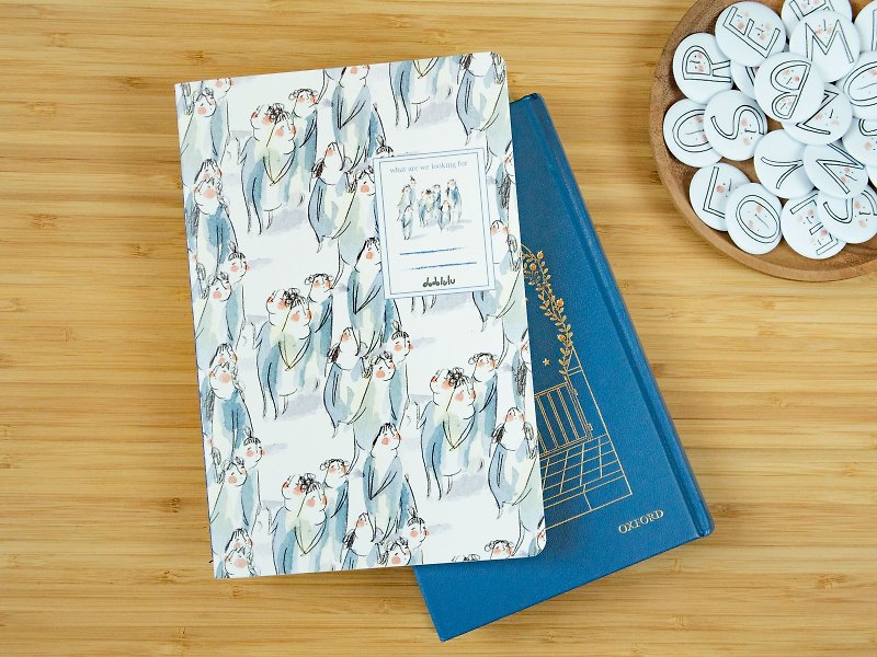A5 Notebook / ruled page - what are we looking for (skinny type) - Notebooks & Journals - Paper Blue